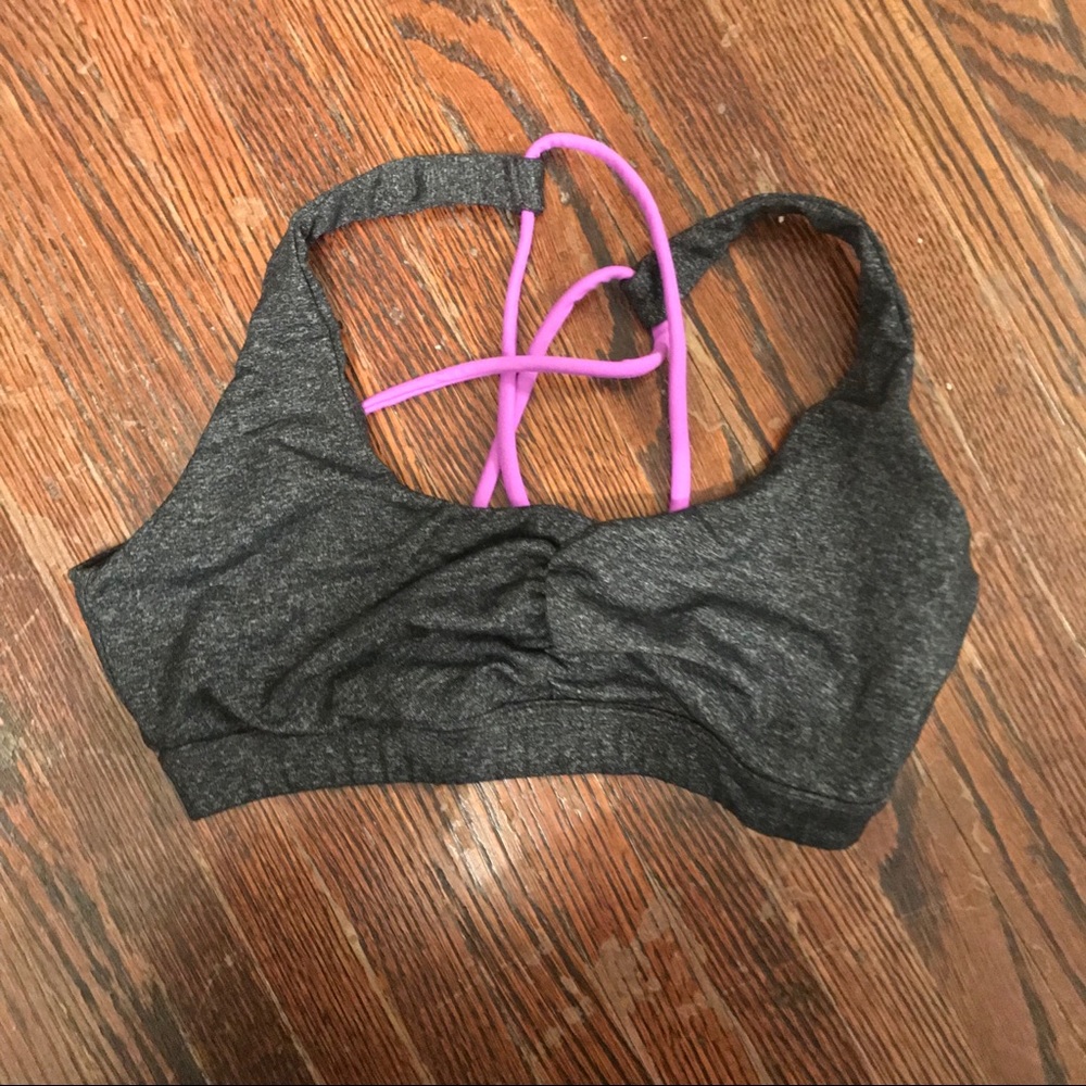 Forever 21 Strappy Grey Sports Bra